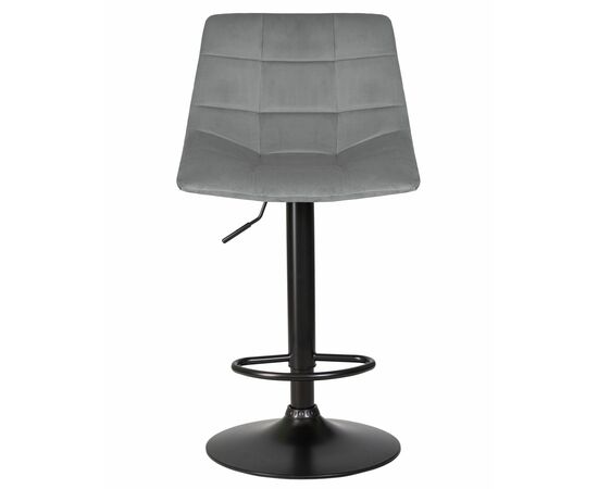 Набор 2 шт Стул барный DOBRIN TAILOR BLACK, серый велюр (MJ9-75), Вариант: серый велюр (MJ9-75), изображение 7 | Интернет магазин мебели и декора LifeDekor