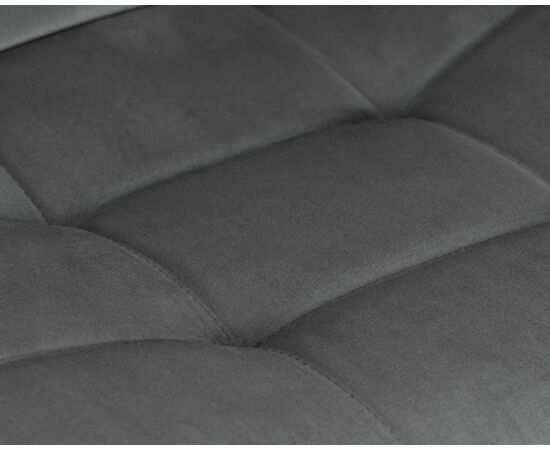 Набор 2 шт Стул барный DOBRIN TAILOR BLACK, серый велюр (MJ9-75), Вариант: серый велюр (MJ9-75), изображение 8 | Интернет магазин мебели и декора LifeDekor