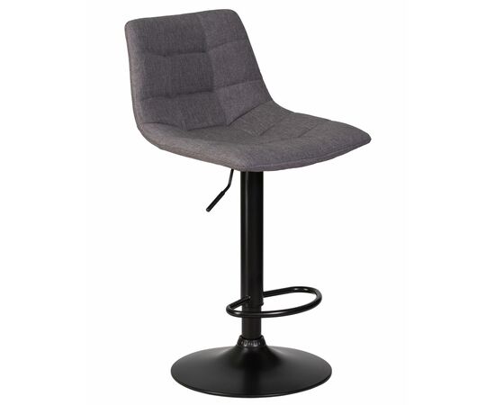 Набор 2 шт Стул барный DOBRIN TAILOR BLACK, серая ткань (188-55), Вариант: серая ткань (188-55), изображение 3 | Интернет магазин мебели и декора LifeDekor