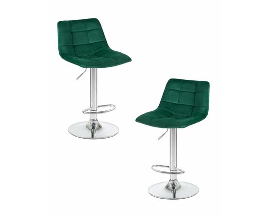 Набор 2 шт Стул барный DOBRIN TAILOR, зеленый велюр (MJ9-88), Вариант: зеленый велюр (MJ9-88) | Интернет магазин мебели и декора LifeDekor