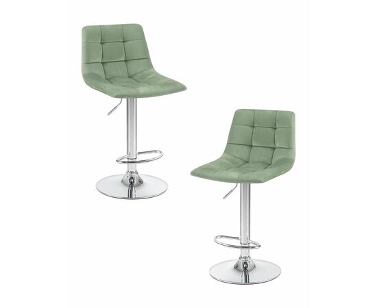 Набор 2 шт Стул барный DOBRIN TAILOR, пудрово-мятный велюр (MJ9-87), Вариант: пудрово-мятный велюр (MJ9-87) | Интернет магазин мебели и декора LifeDekor