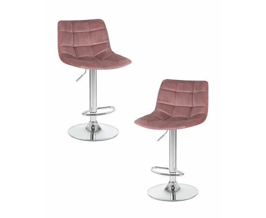 Набор 2 шт Стул барный DOBRIN TAILOR, пудрово-розовый велюр (MJ9-32), Вариант: пудрово-розовый велюр (MJ9-32) | Интернет магазин мебели и декора LifeDekor
