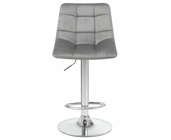 Набор 2 шт Стул барный DOBRIN TAILOR, серый велюр (MJ9-75), Вариант: серый велюр (MJ9-75), изображение 6 | Интернет магазин мебели и декора LifeDekor