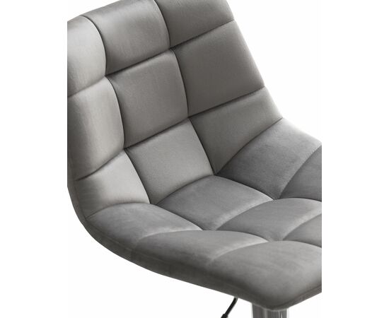 Набор 2 шт Стул барный DOBRIN TAILOR, серый велюр (MJ9-75), Вариант: серый велюр (MJ9-75), изображение 7 | Интернет магазин мебели и декора LifeDekor