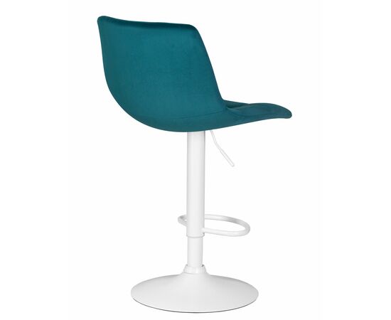 Набор 2 шт Стул барный DOBRIN TAILOR WHITE, морской волны велюр (MJ9-99), Вариант: морской волны велюр (MJ9-99), изображение 5 | Интернет магазин мебели и декора LifeDekor