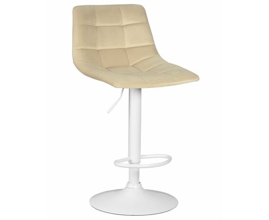 Набор 2 шт Стул барный DOBRIN TAILOR WHITE, бежевый велюр (MJ9-10), Вариант: бежевый велюр (MJ9-10), изображение 2 | Интернет магазин мебели и декора LifeDekor
