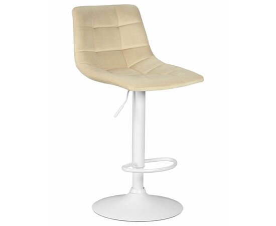 Набор 2 шт Стул барный DOBRIN TAILOR WHITE, бежевый велюр (MJ9-10), Вариант: бежевый велюр (MJ9-10), изображение 3 | Интернет магазин мебели и декора LifeDekor