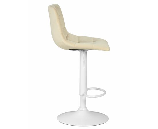 Набор 2 шт Стул барный DOBRIN TAILOR WHITE, бежевый велюр (MJ9-10), Вариант: бежевый велюр (MJ9-10), изображение 4 | Интернет магазин мебели и декора LifeDekor