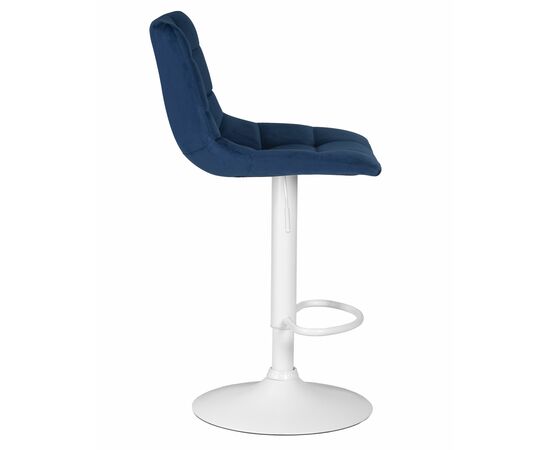 Набор 2 шт Стул барный DOBRIN TAILOR WHITE, синий велюр (MJ9-117), Вариант: синий велюр (MJ9-117), изображение 4 | Интернет магазин мебели и декора LifeDekor