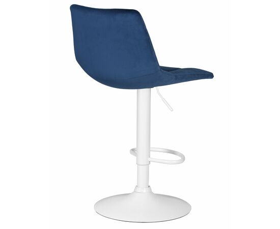 Набор 2 шт Стул барный DOBRIN TAILOR WHITE, синий велюр (MJ9-117), Вариант: синий велюр (MJ9-117), изображение 5 | Интернет магазин мебели и декора LifeDekor