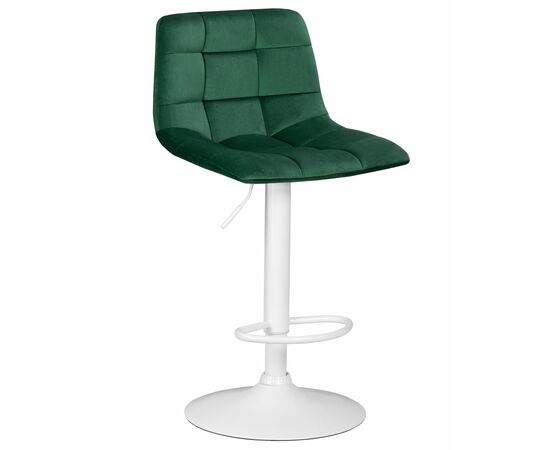 Набор 2 шт Стул барный DOBRIN TAILOR WHITE, зеленый велюр (MJ9-88), Вариант: зеленый велюр (MJ9-88), изображение 2 | Интернет магазин мебели и декора LifeDekor