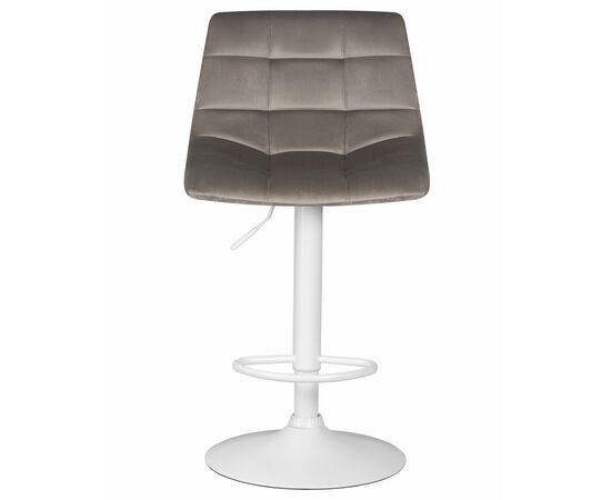 Набор 2 шт Стул барный DOBRIN TAILOR WHITE, серый велюр (MJ9-75), Вариант: серый велюр (MJ9-75), изображение 7 | Интернет магазин мебели и декора LifeDekor