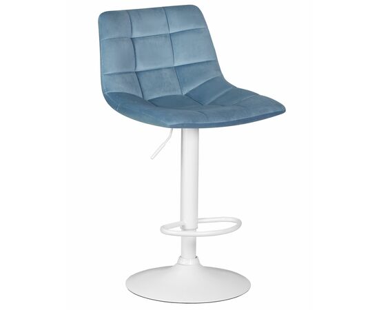 Набор 2 шт Стул барный DOBRIN TAILOR WHITE, пудрово-голубой велюр (MJ9-74), Вариант: пудрово-голубой велюр (MJ9-74), изображение 2 | Интернет магазин мебели и декора LifeDekor