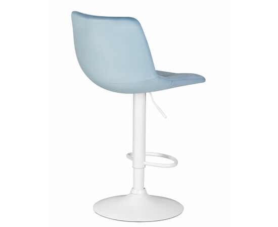 Набор 2 шт Стул барный DOBRIN TAILOR WHITE, пудрово-голубой велюр (MJ9-74), Вариант: пудрово-голубой велюр (MJ9-74), изображение 5 | Интернет магазин мебели и декора LifeDekor