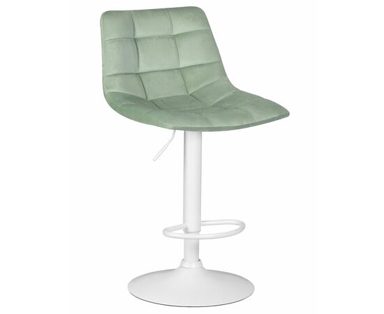 Набор 2 шт Стул барный DOBRIN TAILOR WHITE, пудрово-мятный велюр (MJ9-87), Вариант: пудрово-мятный велюр (MJ9-87), изображение 2 | Интернет магазин мебели и декора LifeDekor