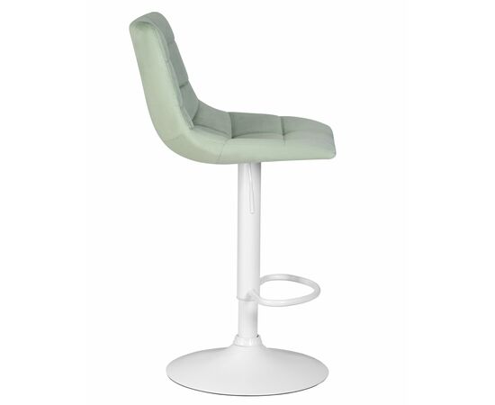 Набор 2 шт Стул барный DOBRIN TAILOR WHITE, пудрово-мятный велюр (MJ9-87), Вариант: пудрово-мятный велюр (MJ9-87), изображение 4 | Интернет магазин мебели и декора LifeDekor