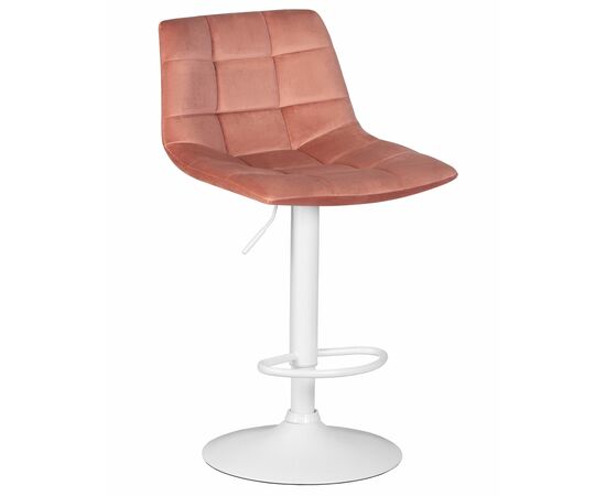 Набор 2 шт Стул барный DOBRIN TAILOR WHITE, пудрово-розовый велюр (MJ9-32), Вариант: пудрово-розовый велюр (MJ9-32), изображение 2 | Интернет магазин мебели и декора LifeDekor