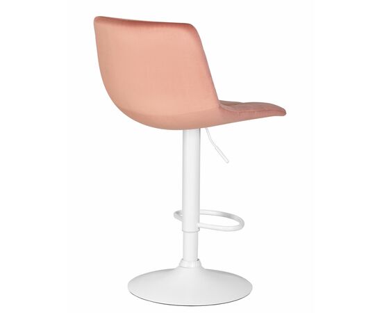 Набор 2 шт Стул барный DOBRIN TAILOR WHITE, пудрово-розовый велюр (MJ9-32), Вариант: пудрово-розовый велюр (MJ9-32), изображение 5 | Интернет магазин мебели и декора LifeDekor
