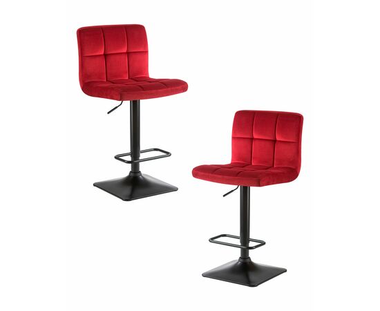 Набор 2 шт Стул барный DOBRIN DOMINIC, бордо велюр (MJ9-43), Вариант: бордо велюр (MJ9-43) | Интернет магазин мебели и декора LifeDekor