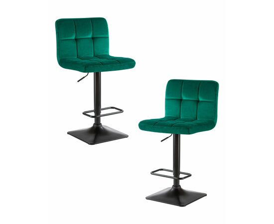 Набор 2 шт Стул барный DOBRIN DOMINIC, зеленый велюр (MJ9-88), Вариант: зеленый велюр (MJ9-88) | Интернет магазин мебели и декора LifeDekor