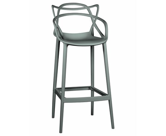 Набор 4 шт Стул барный DOBRIN MASTERS BAR, тёмно-серый (GR-04), Вариант: тёмно-серый (GR-04), изображение 2 | Интернет магазин мебели и декора LifeDekor