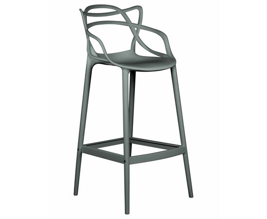 Набор 4 шт Стул барный DOBRIN MASTERS BAR, тёмно-серый (GR-04), Вариант: тёмно-серый (GR-04), изображение 3 | Интернет магазин мебели и декора LifeDekor