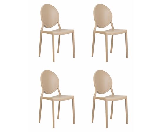 Набор 4 шт Стул обеденный DOBRIN ALBERT, цвет бежевый, Вариант: цвет бежевый | Интернет магазин мебели и декора LifeDekor