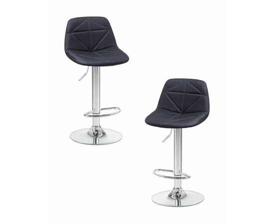 Набор 2 шт Стул барный DOBRIN DINA, чёрный, Вариант: чёрный | Интернет магазин мебели и декора LifeDekor