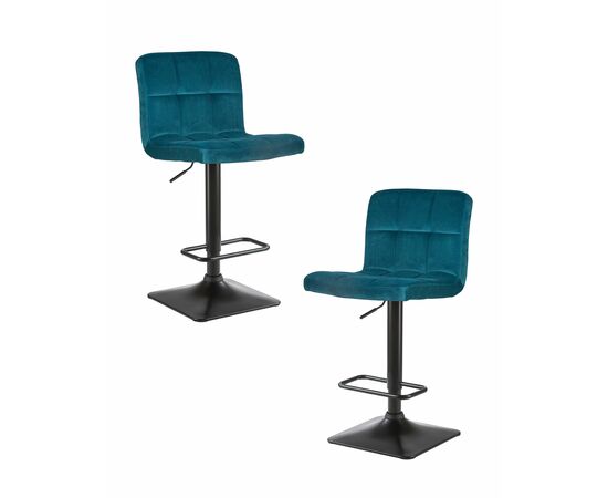 Набор 2 шт Стул барный DOBRIN DOMINIC, морской волны велюр (MJ9-99), Вариант: морской волны велюр (MJ9-99) | Интернет магазин мебели и декора LifeDekor