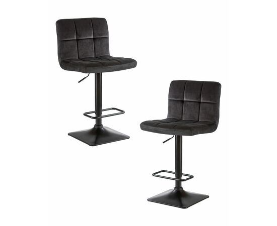 Набор 2 шт Стул барный DOBRIN DOMINIC, черный велюр (MJ9-101), Вариант: черный велюр (MJ9-101) | Интернет магазин мебели и декора LifeDekor