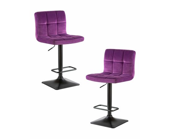 Набор 2 шт Стул барный DOBRIN DOMINIC, фиолет велюр (MJ9-58), Вариант: фиолет велюр (MJ9-58) | Интернет магазин мебели и декора LifeDekor
