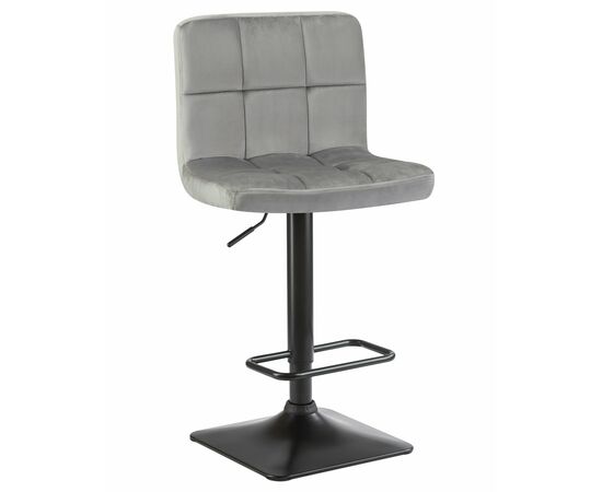 Набор 2 шт Стул барный DOBRIN DOMINIC, серый велюр (MJ9-75), Вариант: серый велюр (MJ9-75), изображение 2 | Интернет магазин мебели и декора LifeDekor