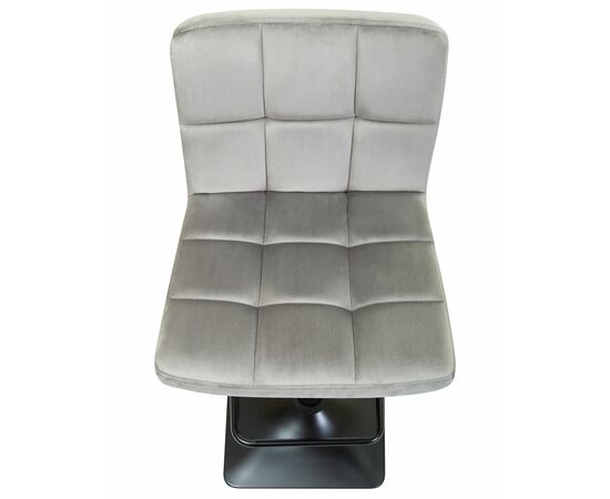 Набор 2 шт Стул барный DOBRIN DOMINIC, серый велюр (MJ9-75), Вариант: серый велюр (MJ9-75), изображение 8 | Интернет магазин мебели и декора LifeDekor