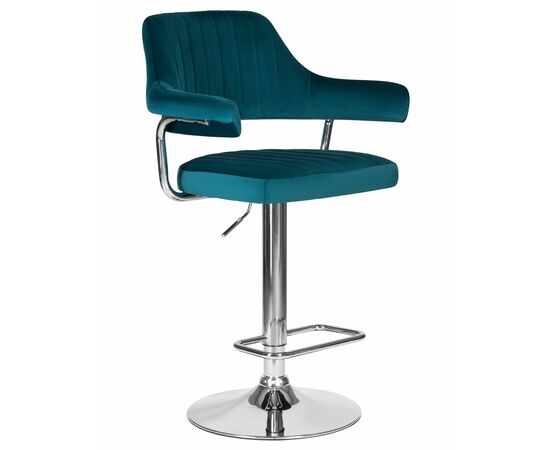 Набор 2 шт Стул барный DOBRIN CHARLY, морской волны велюр (MJ9-99), Вариант: морской волны велюр (MJ9-99), изображение 3 | Интернет магазин мебели и декора LifeDekor