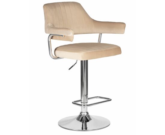 Набор 2 шт Стул барный DOBRIN CHARLY, бежевый велюр (MJ9-10), Вариант: бежевый велюр (MJ9-10), изображение 3 | Интернет магазин мебели и декора LifeDekor