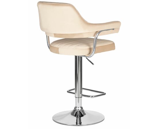 Набор 2 шт Стул барный DOBRIN CHARLY, бежевый велюр (MJ9-10), Вариант: бежевый велюр (MJ9-10), изображение 5 | Интернет магазин мебели и декора LifeDekor