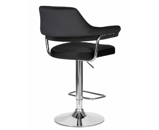 Набор 2 шт Стул барный DOBRIN CHARLY, черный велюр (MJ9-101), Вариант: черный велюр (MJ9-101), изображение 5 | Интернет магазин мебели и декора LifeDekor