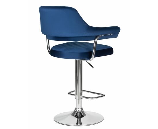 Набор 2 шт Стул барный DOBRIN CHARLY, синий велюр (MJ9-117), Вариант: синий велюр (MJ9-117), изображение 5 | Интернет магазин мебели и декора LifeDekor