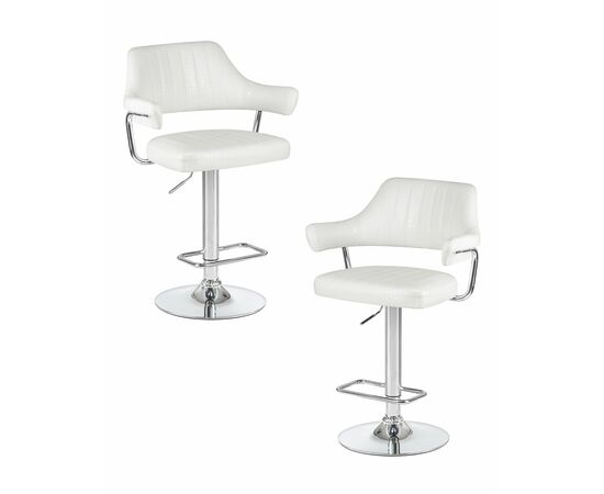 Набор 2 шт Стул барный DOBRIN CHARLY, белый крокодил, Вариант: белый крокодил | Интернет магазин мебели и декора LifeDekor