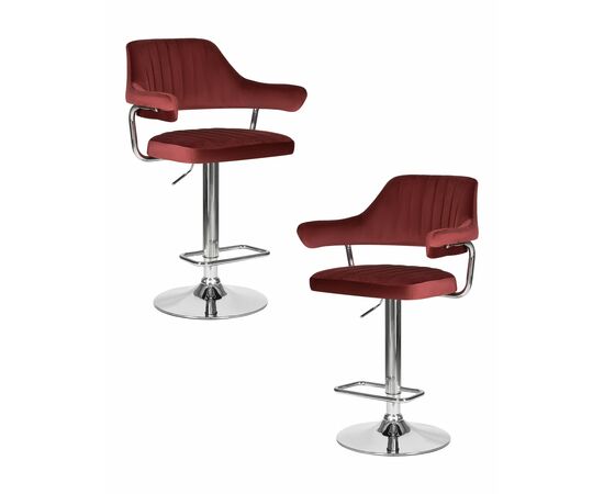 Набор 2 шт Стул барный DOBRIN CHARLY, винный велюр (MJ9-35), Вариант: винный велюр (MJ9-35) | Интернет магазин мебели и декора LifeDekor