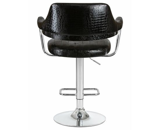 Набор 2 шт Стул барный DOBRIN CHARLY, чёрный крокодил, Вариант: чёрный крокодил, изображение 6 | Интернет магазин мебели и декора LifeDekor