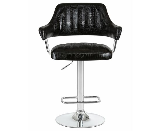 Набор 2 шт Стул барный DOBRIN CHARLY, чёрный крокодил, Вариант: чёрный крокодил, изображение 7 | Интернет магазин мебели и декора LifeDekor