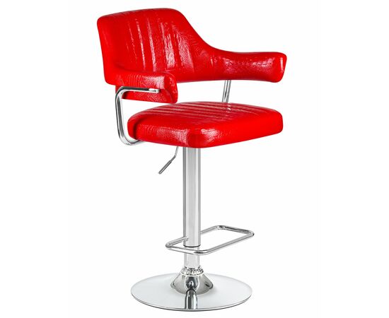 Набор 2 шт Стул барный DOBRIN CHARLY, красный крокодил, Вариант: красный крокодил, изображение 3 | Интернет магазин мебели и декора LifeDekor