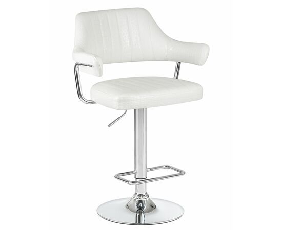 Набор 2 шт Стул барный DOBRIN CHARLY, белый крокодил, Вариант: белый крокодил, изображение 2 | Интернет магазин мебели и декора LifeDekor