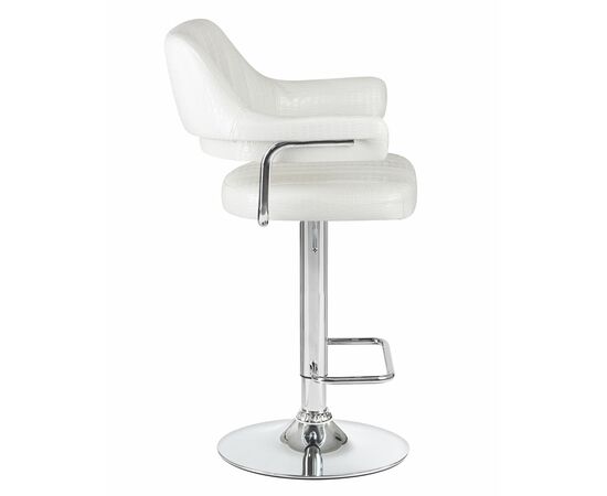 Набор 2 шт Стул барный DOBRIN CHARLY, белый крокодил, Вариант: белый крокодил, изображение 4 | Интернет магазин мебели и декора LifeDekor