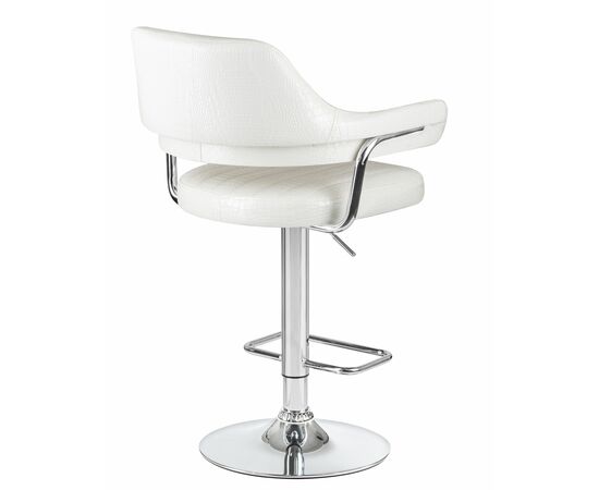 Набор 2 шт Стул барный DOBRIN CHARLY, белый крокодил, Вариант: белый крокодил, изображение 5 | Интернет магазин мебели и декора LifeDekor