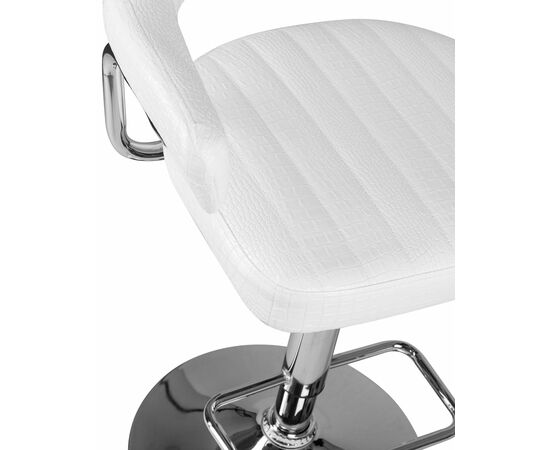 Набор 2 шт Стул барный DOBRIN CHARLY, белый крокодил, Вариант: белый крокодил, изображение 8 | Интернет магазин мебели и декора LifeDekor