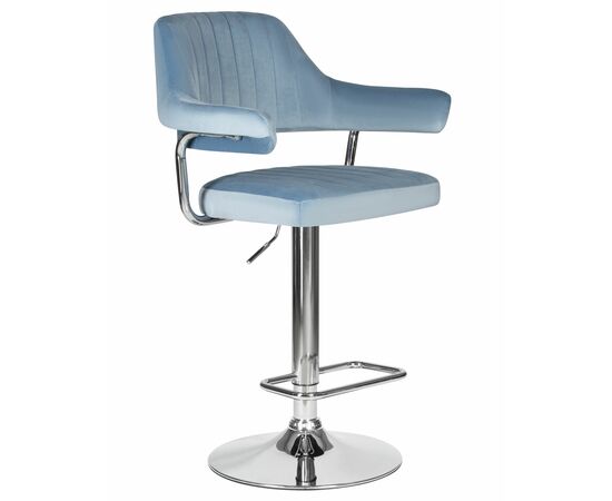 Набор 2 шт Стул барный DOBRIN CHARLY, пудрово-голубой велюр (MJ9-74), Вариант: пудрово-голубой велюр (MJ9-74), изображение 3 | Интернет магазин мебели и декора LifeDekor