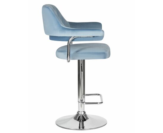 Набор 2 шт Стул барный DOBRIN CHARLY, пудрово-голубой велюр (MJ9-74), Вариант: пудрово-голубой велюр (MJ9-74), изображение 4 | Интернет магазин мебели и декора LifeDekor