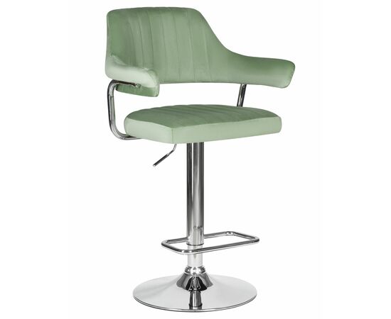 Набор 2 шт Стул барный DOBRIN CHARLY, пудрово-мятный велюр (MJ9-87), Вариант: пудрово-мятный велюр (MJ9-87), изображение 2 | Интернет магазин мебели и декора LifeDekor